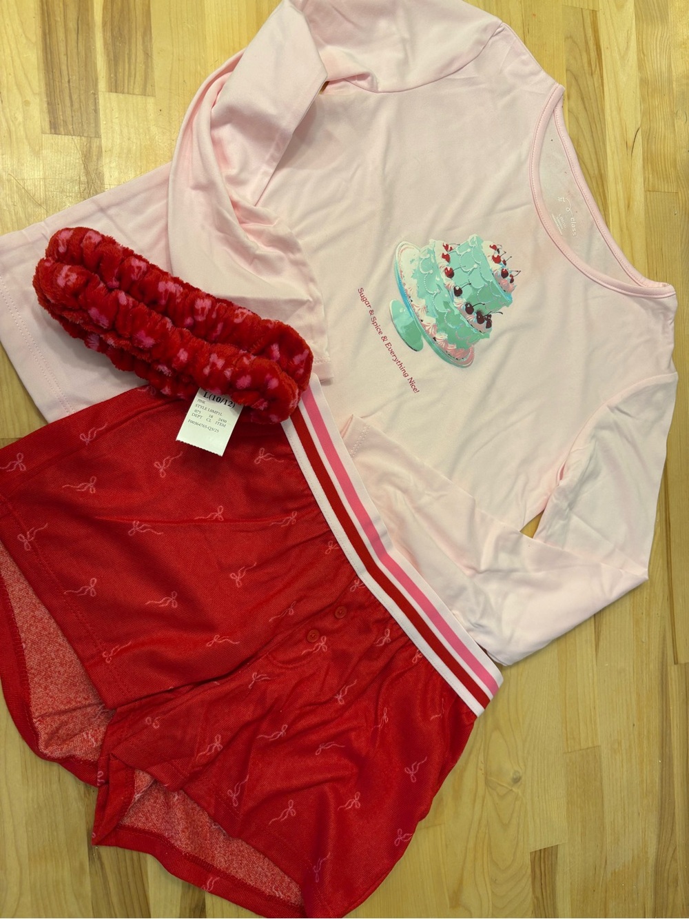 Target Pink and Red Cake Pajama Set - 3 Piece